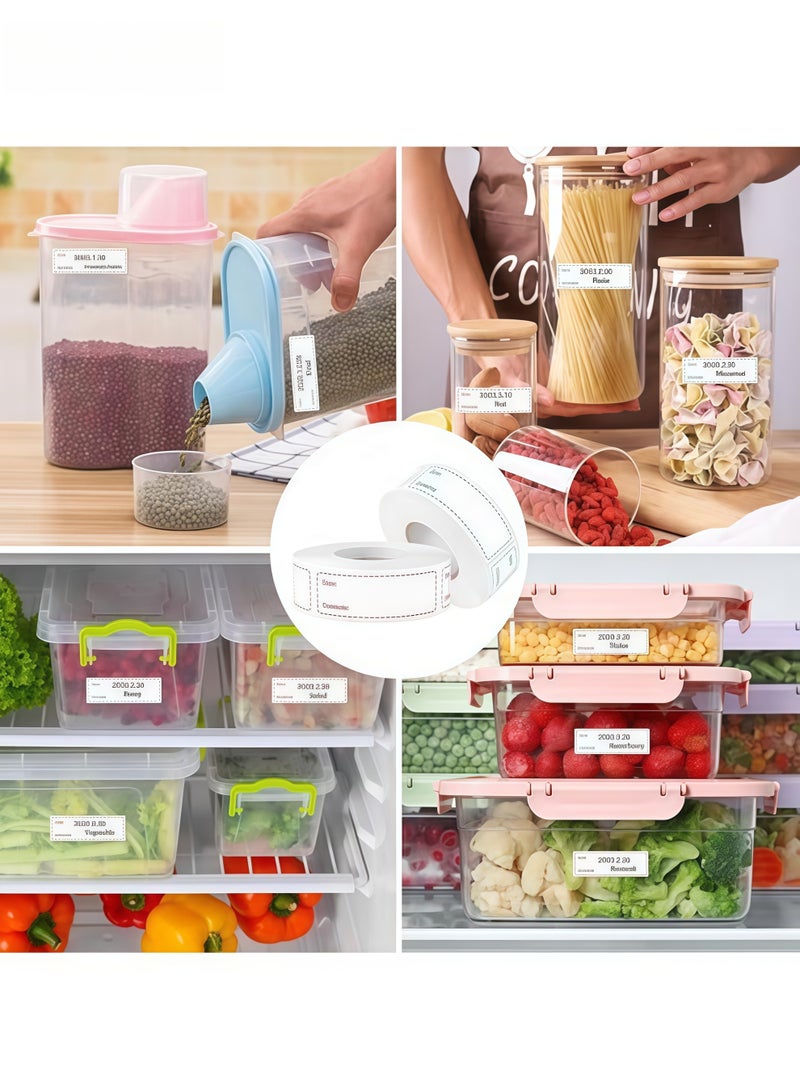 الاستخدامات - ملصقات الطعام سهلة التنظيف والإزالة للحفلات والمطاعم والمطابخ المنزلية والفنادق والوجبات السريعة وأكثر من ذلك، مما يحافظ على مخزن الطعام الخاص بك منظمًا ويضمن دوران الطعام المناسب. - Image 2